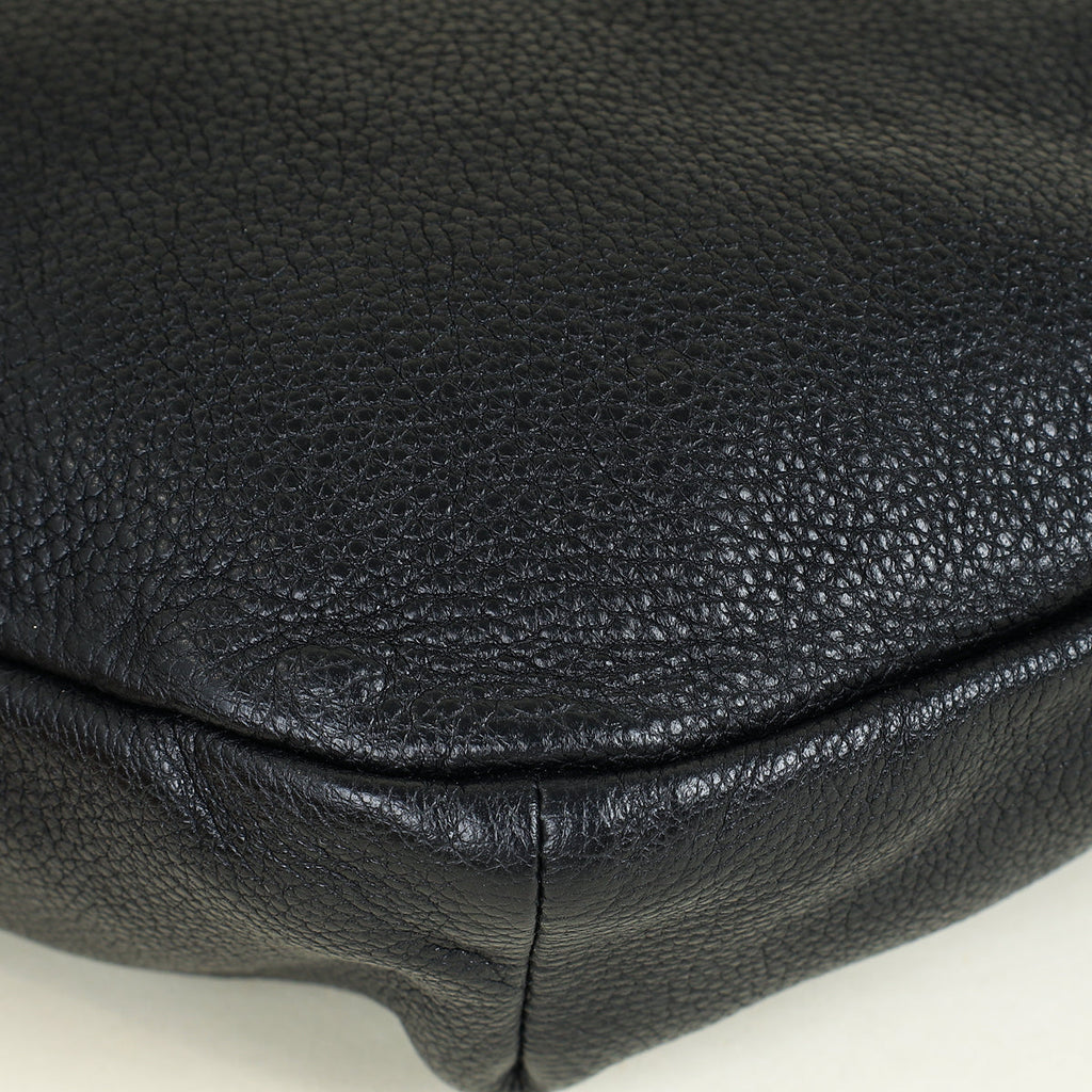 Gucci Black Logo Print Large Belt Bag