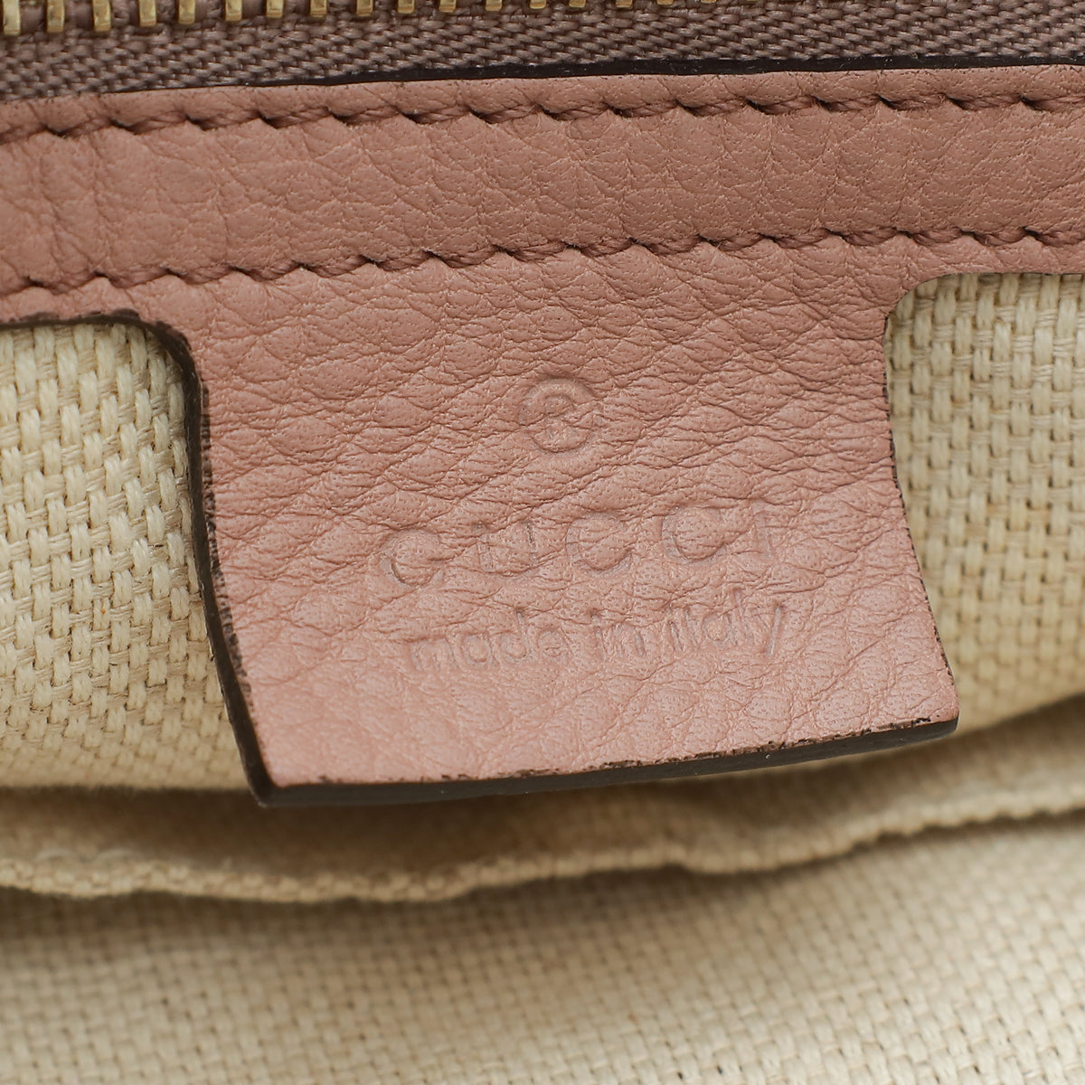 Gucci Pink Nude Soho Tote Medium Bag