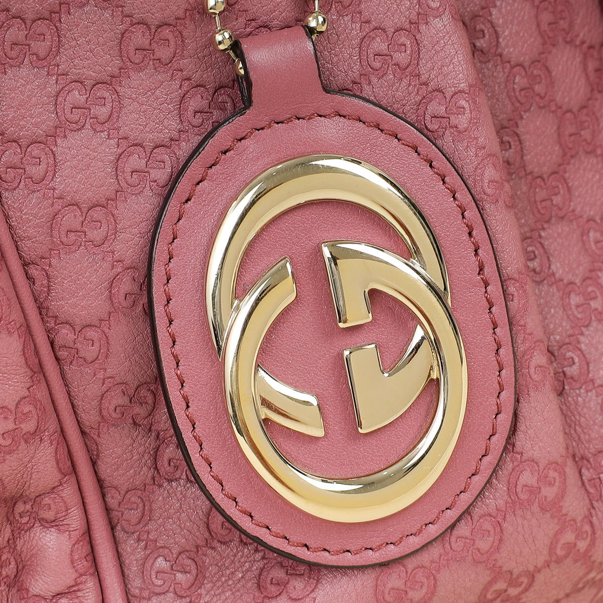 Gucci Old Rose Microguccissima Sukey Tote Bag