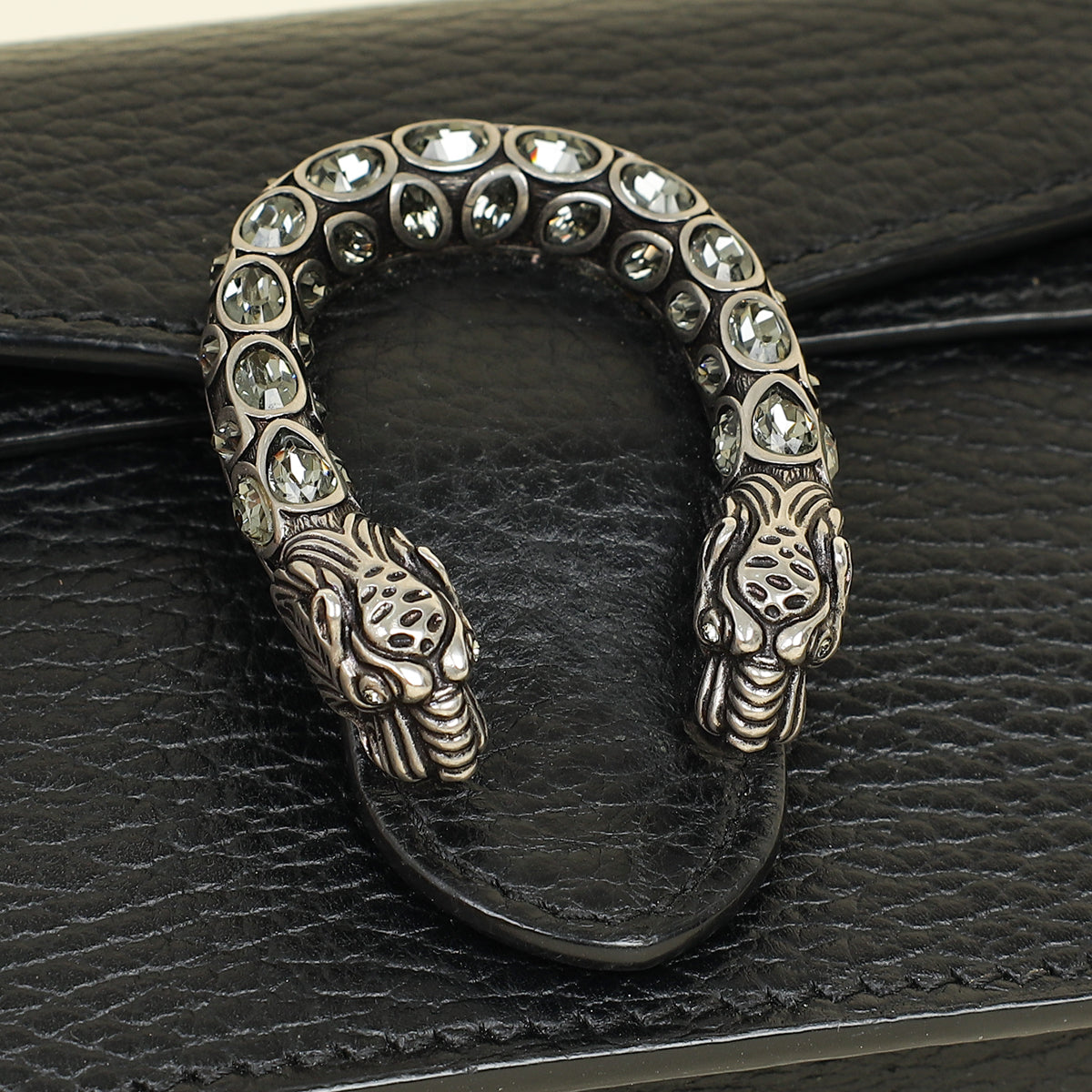 Gucci Black Crystal Dionysus Super Mini Bag