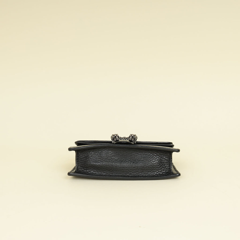 Gucci Black Crystal Dionysus Super Mini Bag