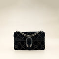 Gucci Navy Blue GG Velvet Dionysus Small Shoulder Bag