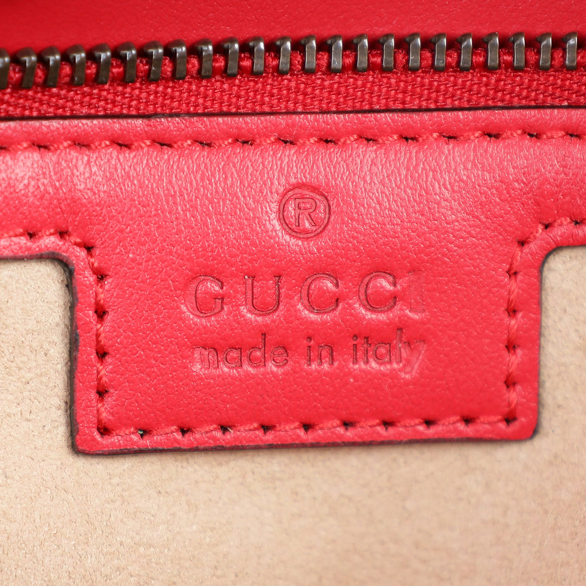 Gucci Bright Red GG Marmont Medium Shoulder Bag
