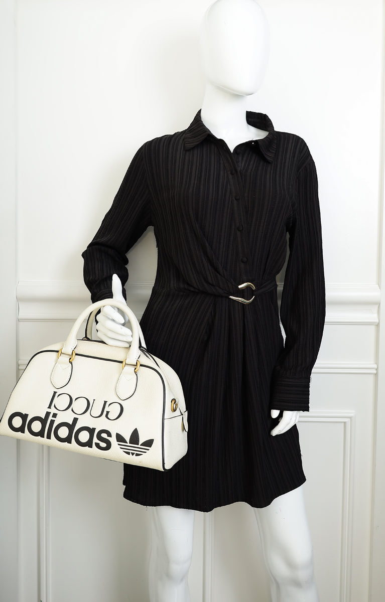 Gucci White Cream X Adidas Mini Duffle Bag
