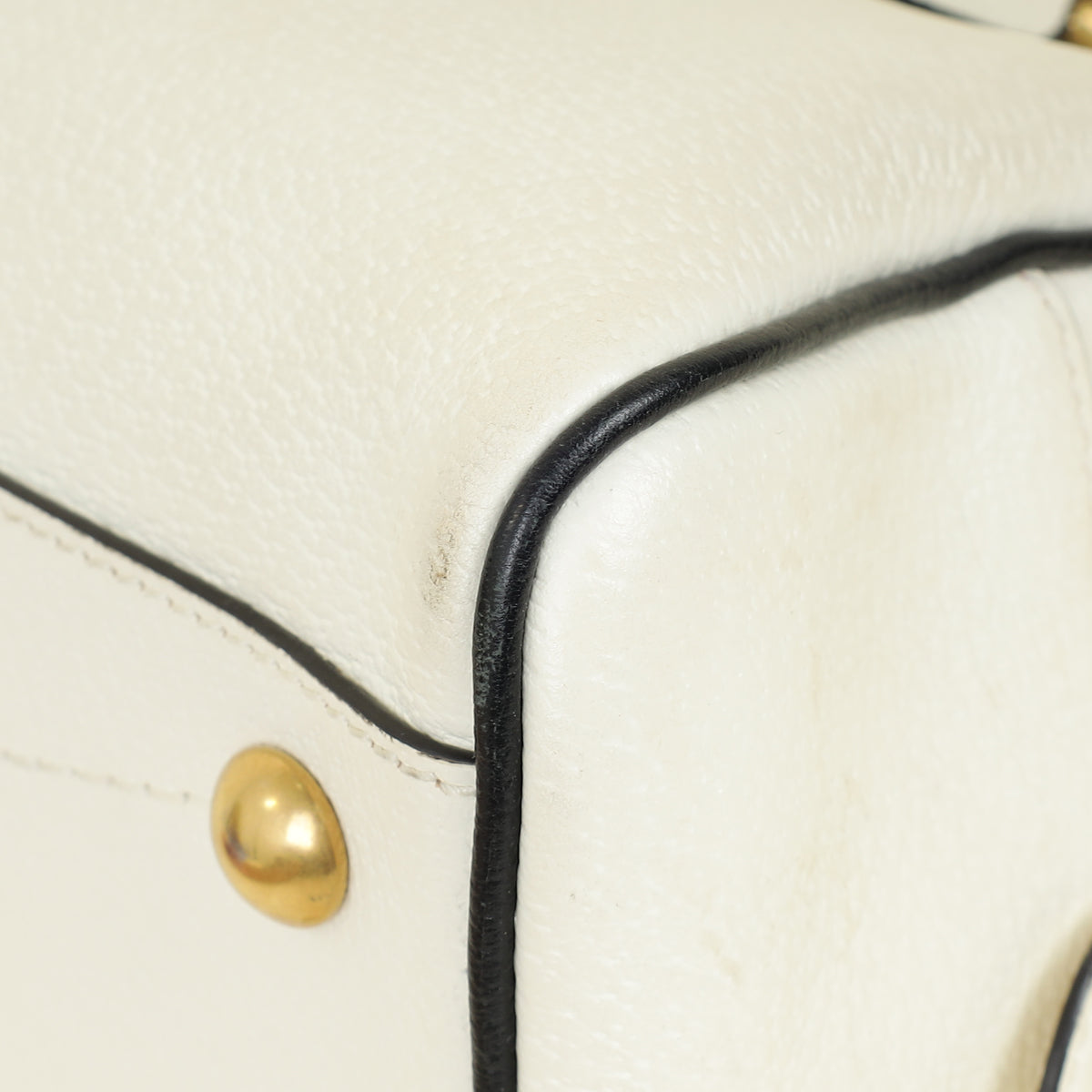 Gucci White Cream X Adidas Mini Duffle Bag
