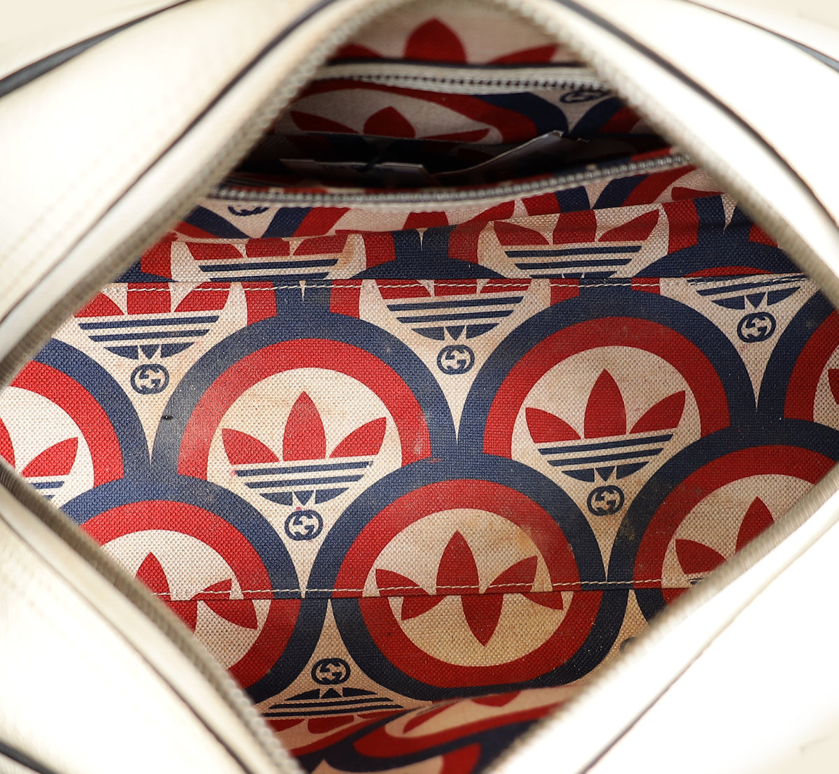 Gucci White Cream X Adidas Mini Duffle Bag