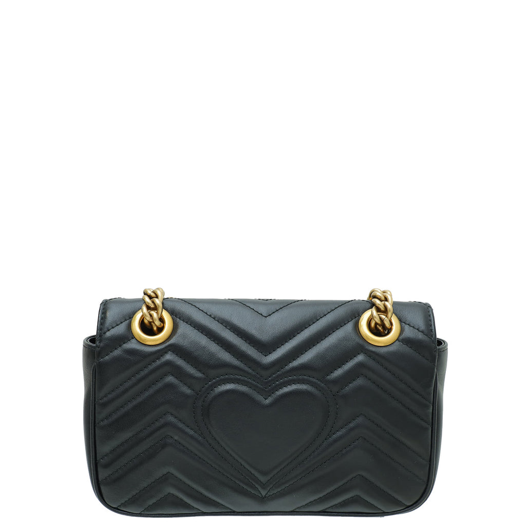 Gucci Black GG Marmont Mini Shoulder Bag