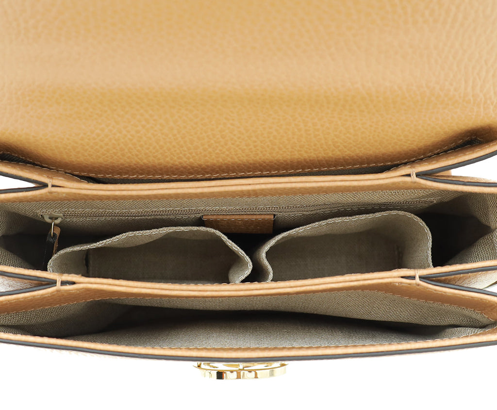 Gucci Beige Interlocking G Top Handle Bag
