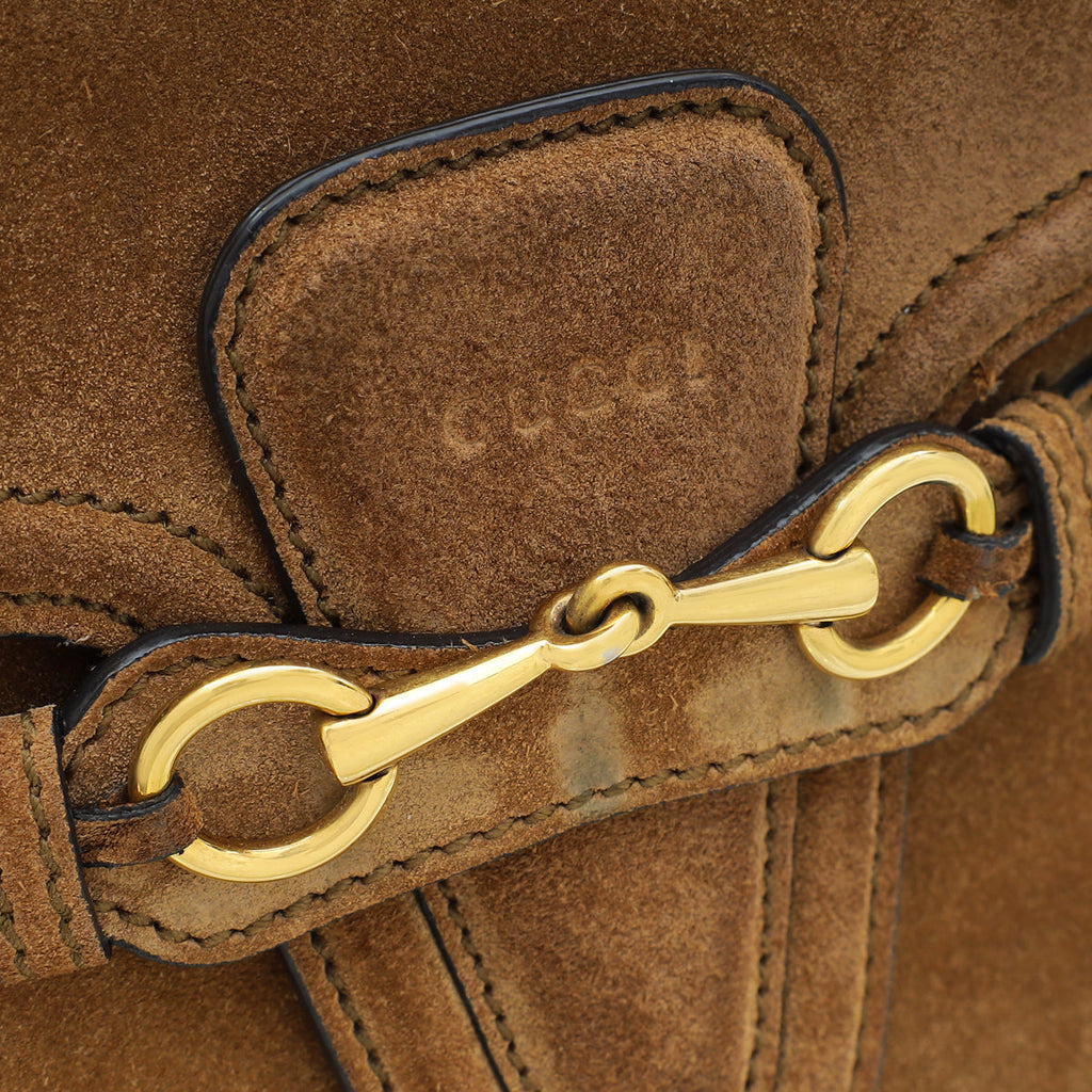 Gucci Brown Lady Web Shoulder Bag
