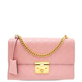 Gucci Pink Guccissima Padlock Medium Bag