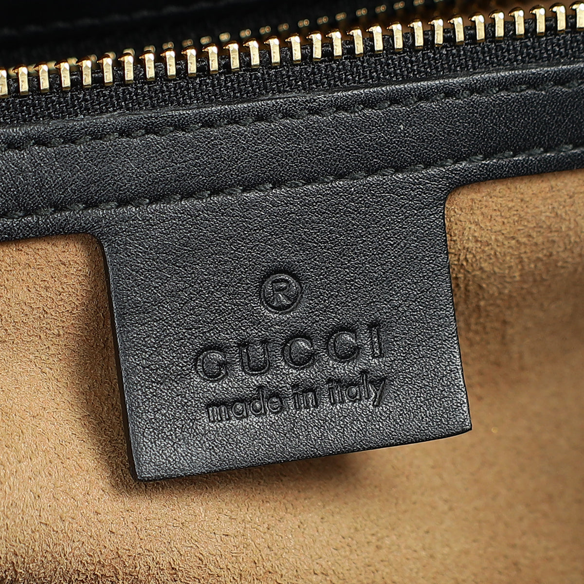 Gucci Bicolor GG Supreme Padlock Top Handle Small Bag