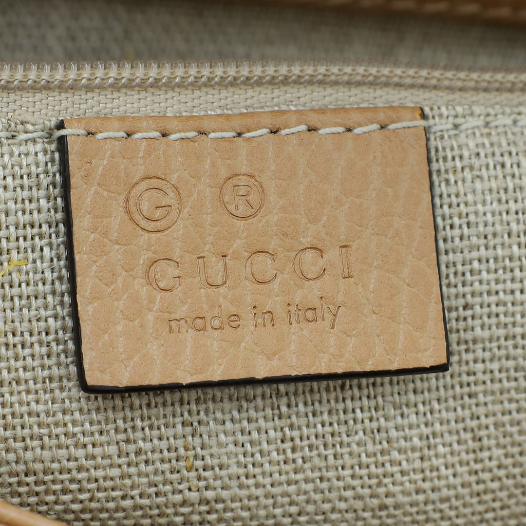 Gucci Beige Interlocking G Top Handle Bag