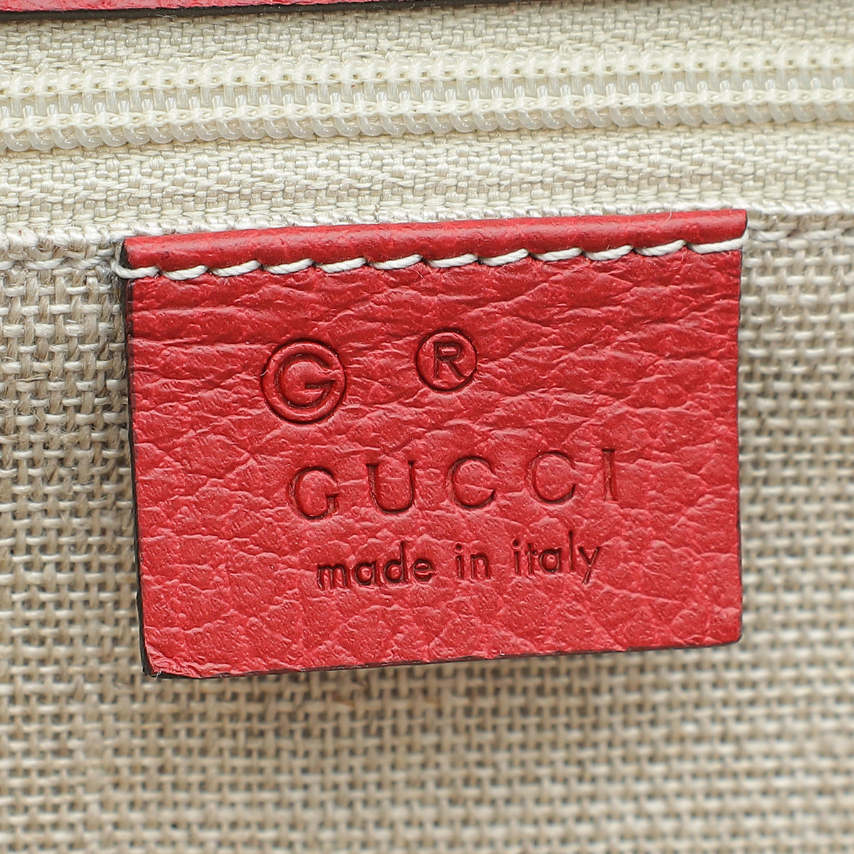 Gucci Red Interlocking G Flap Medium Shoulder Bag