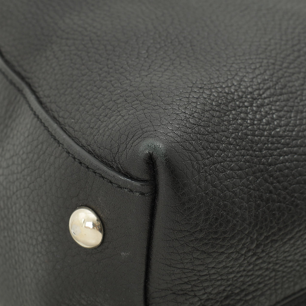 Gucci Black Soho Top Handle Satchel Small Bag