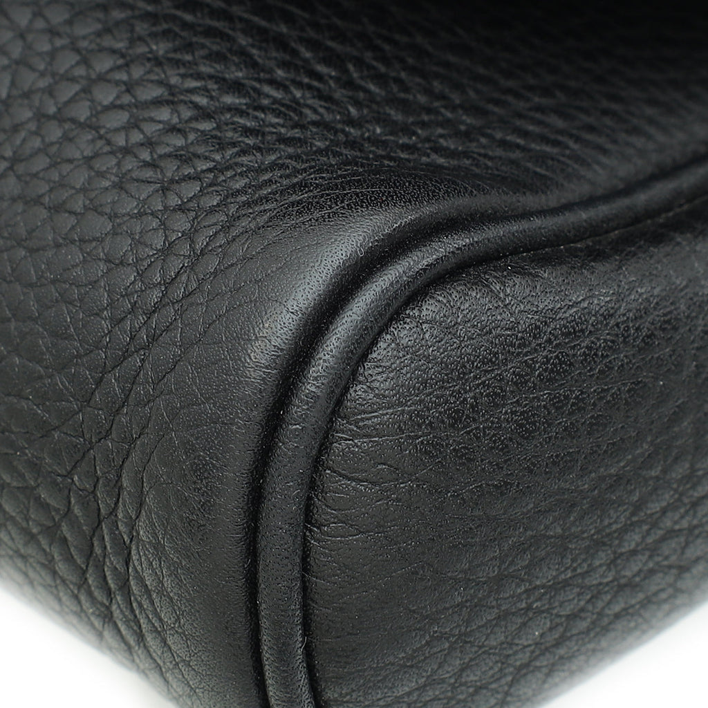 Gucci Black Python Greenwich Chain Clutch