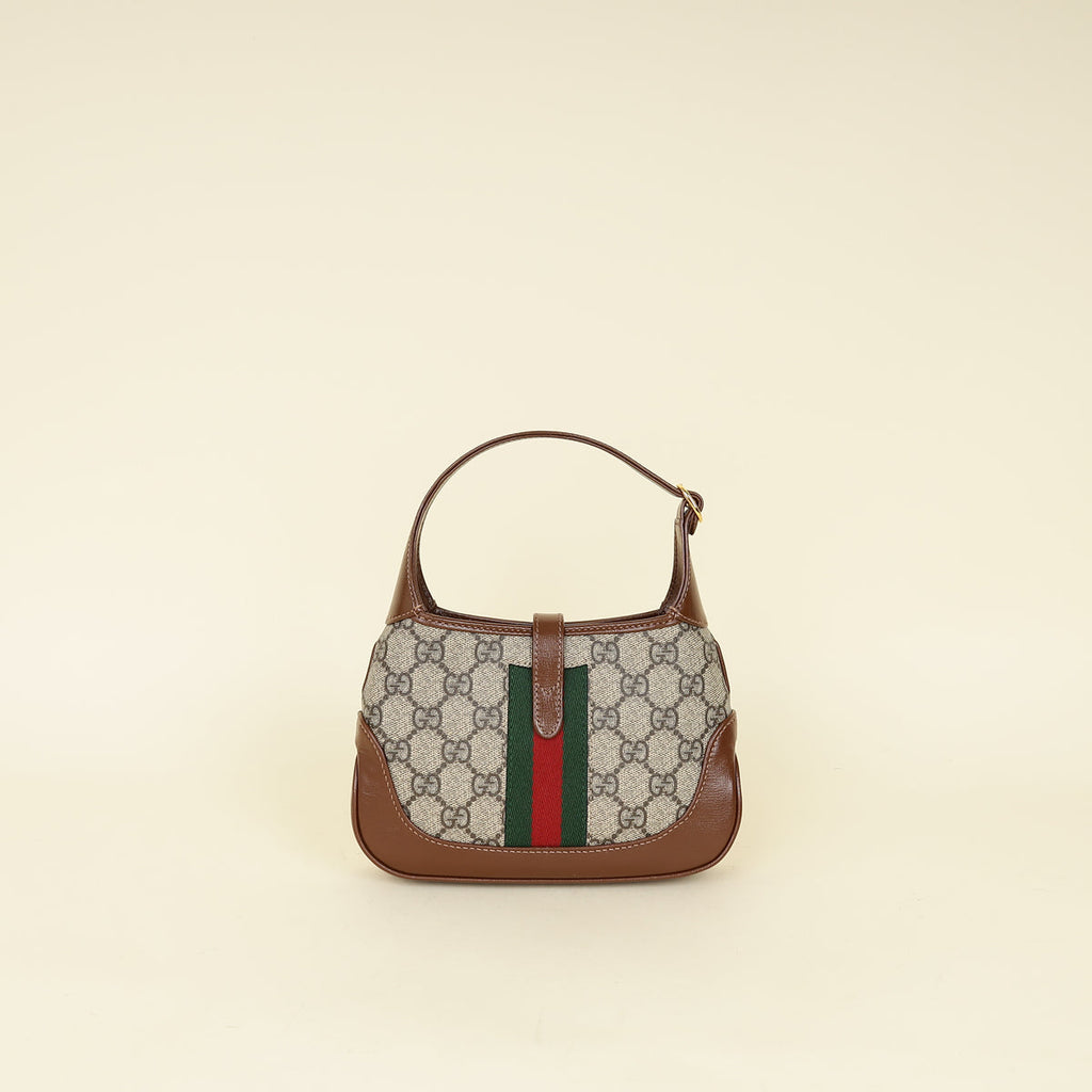 Gucci Ebony GG Supreme Jackie 1961 Mini Bag