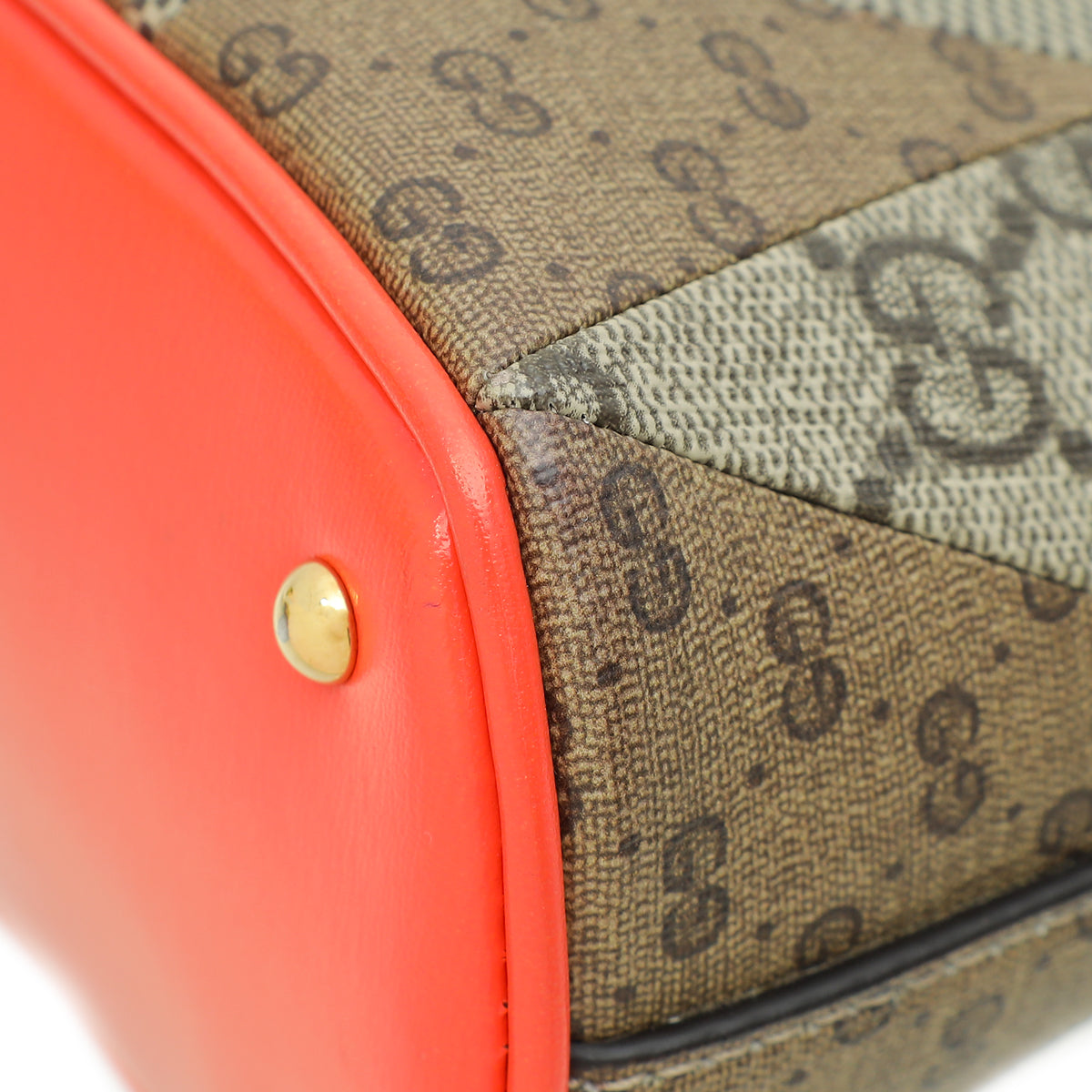 Gucci Bicolor Diana Bamboo Patchwork Mini Bag