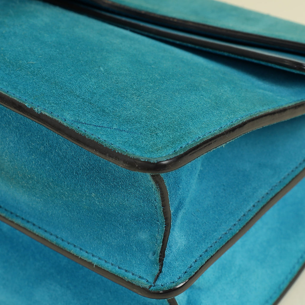 Gucci Turquoise Dionysus Suede Medium Shoulder Bag