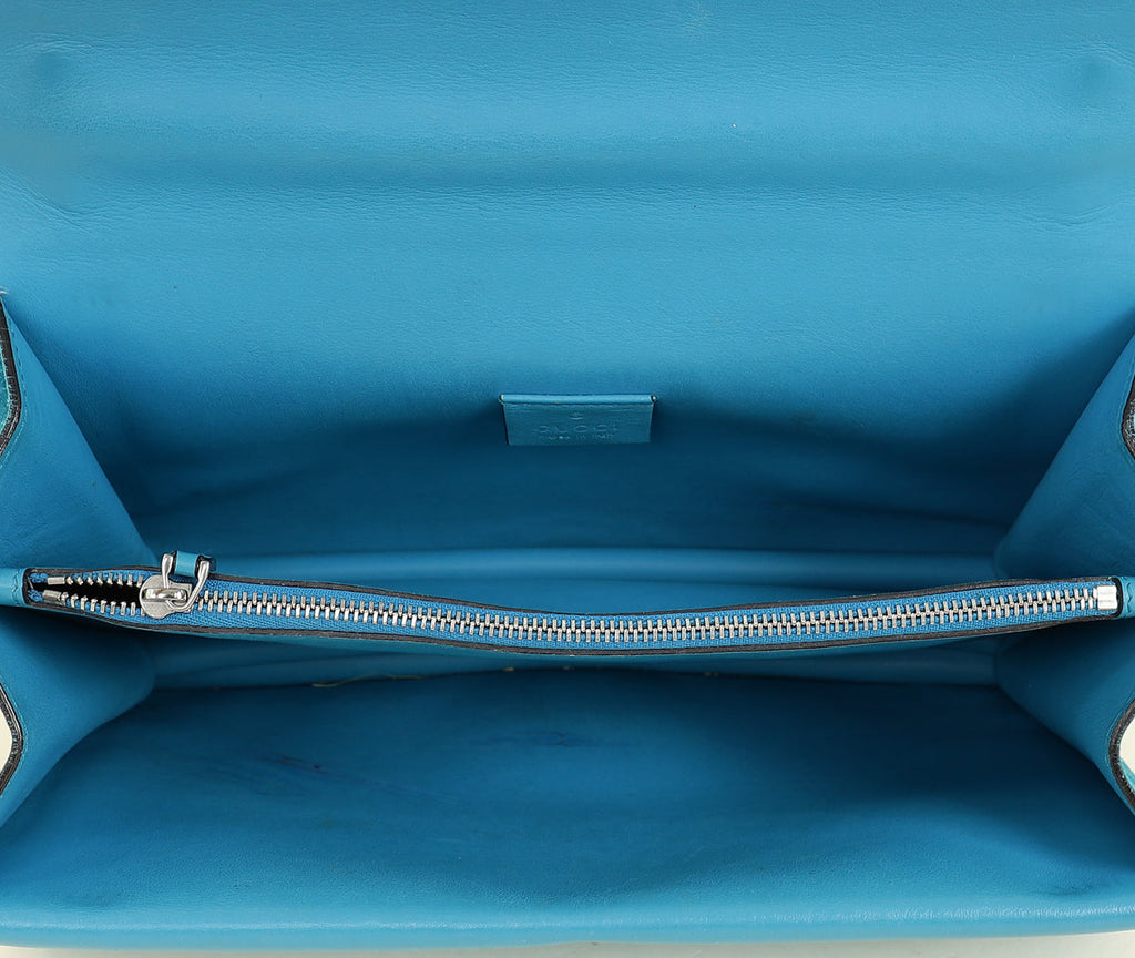 Gucci Turquoise Dionysus Suede Medium Shoulder Bag
