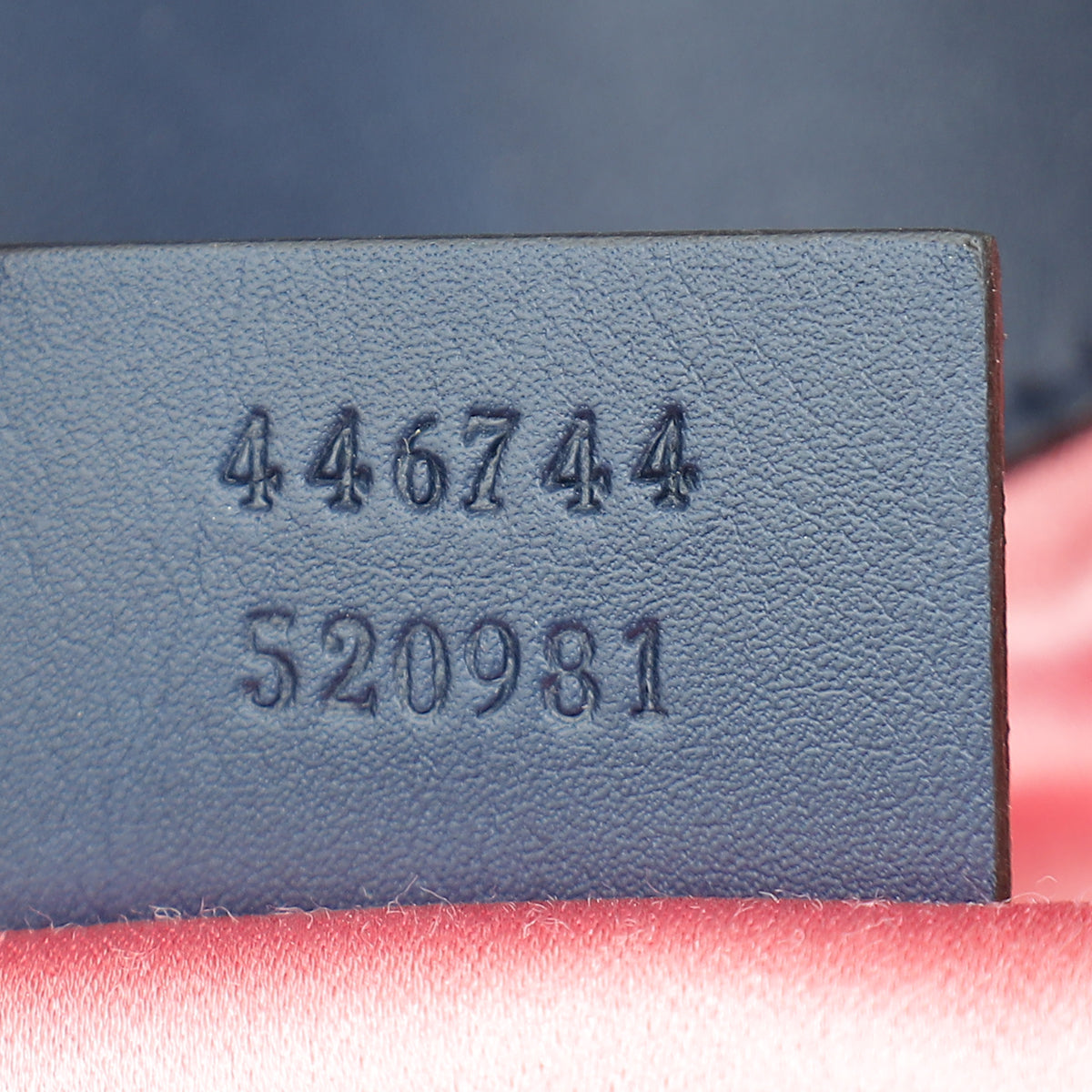 Gucci Blue GG Denim Marmont Pearl Mini Shoulder Bag