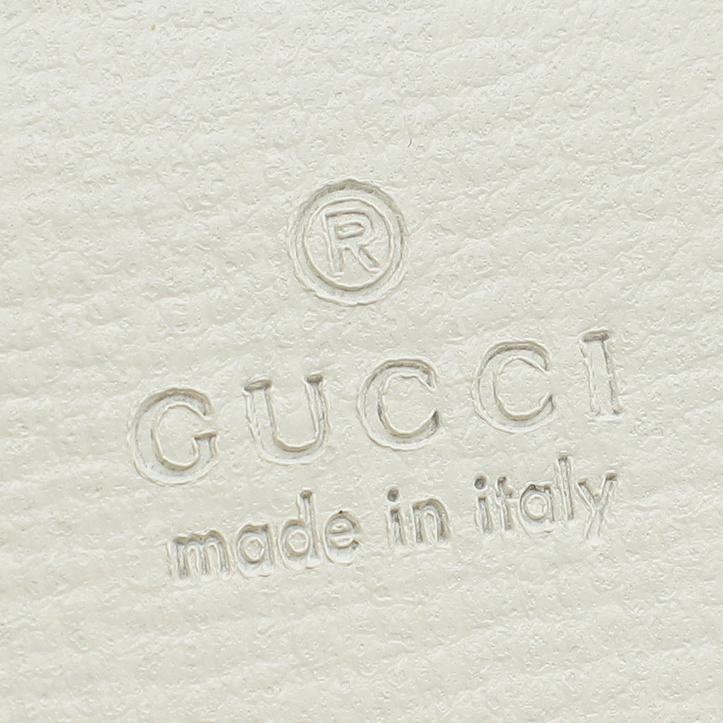 Gucci Bicolor GG Supreme Horsebit 1955 Wallet With Chain