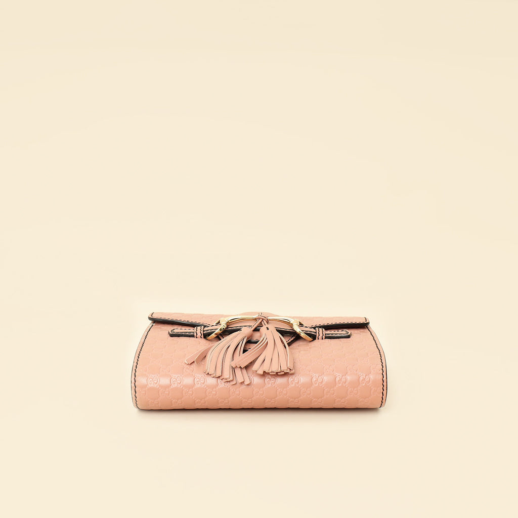 Gucci Dusty Pink Microguccissima Mini Emily Bag