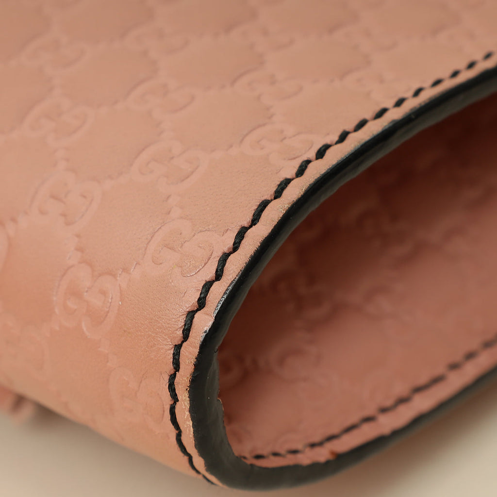 Gucci Dusty Pink Microguccissima Mini Emily Bag