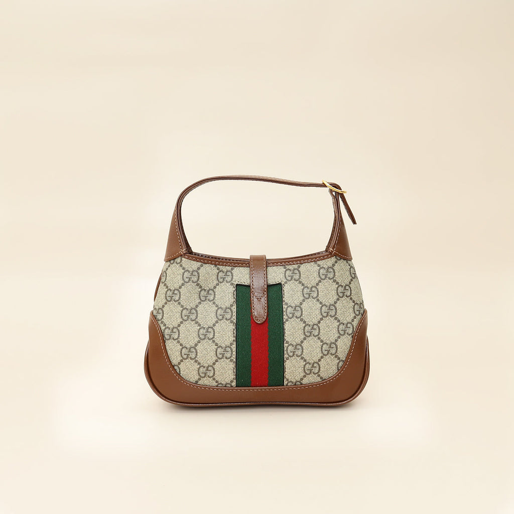 Gucci Bicolor GG Supreme Jackie 1961 Mini Bag