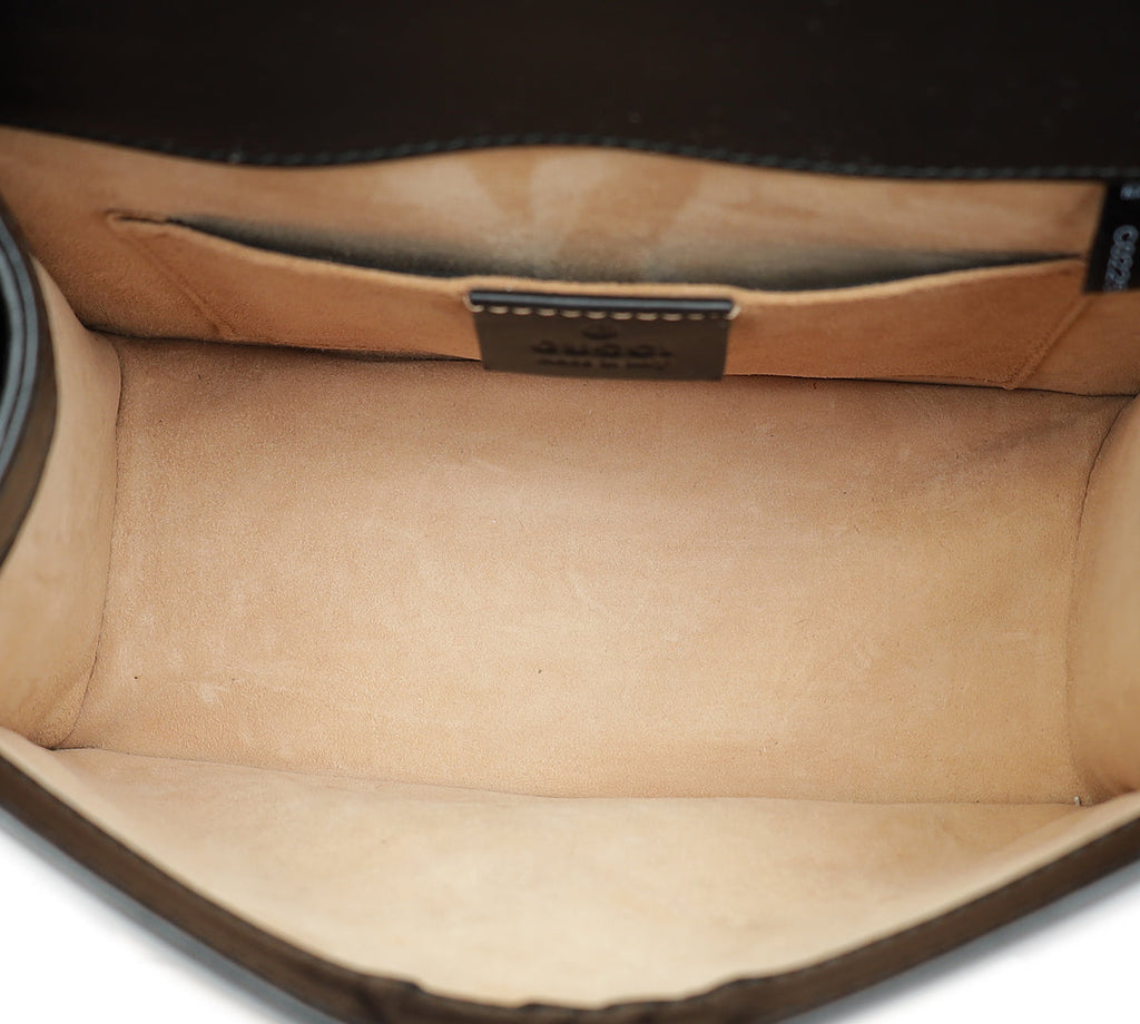 Gucci Black Mini Sylvie Top Handle Bag