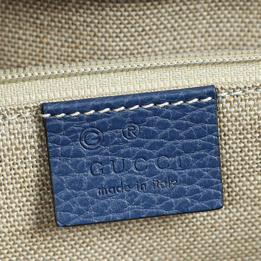 Gucci Dark Blue Interlocking G Interlocking G Medium Shoulder Bag