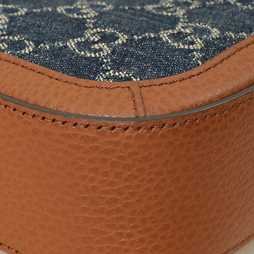 Gucci Bicolor GG Horsebit 1955 Mini Shoulder Bag