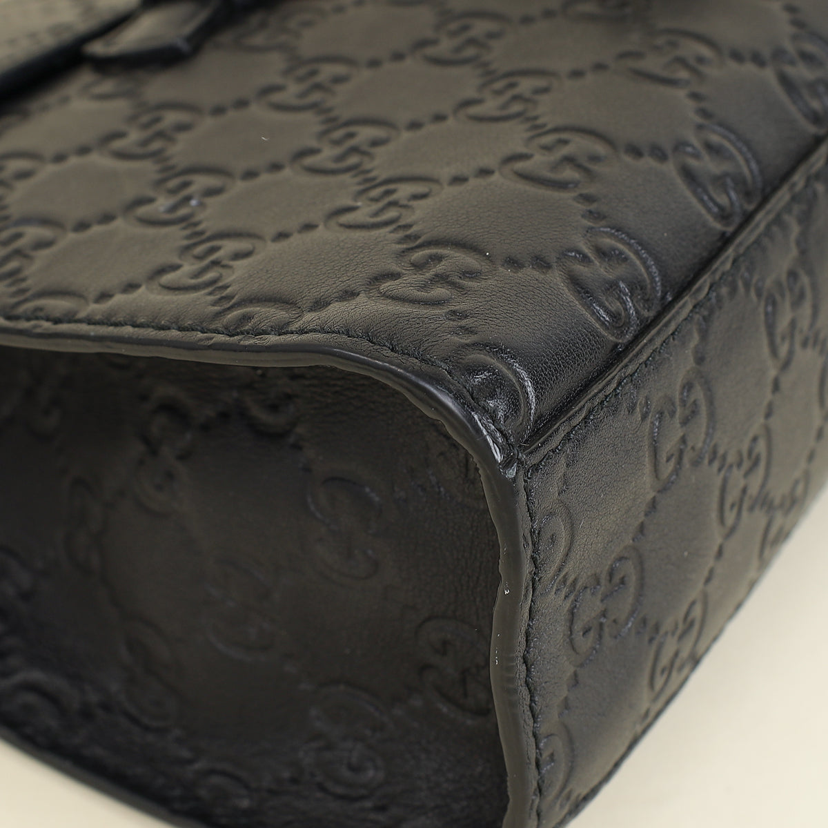 Gucci Balck Guccissima Emily Medium Shoulder Bag