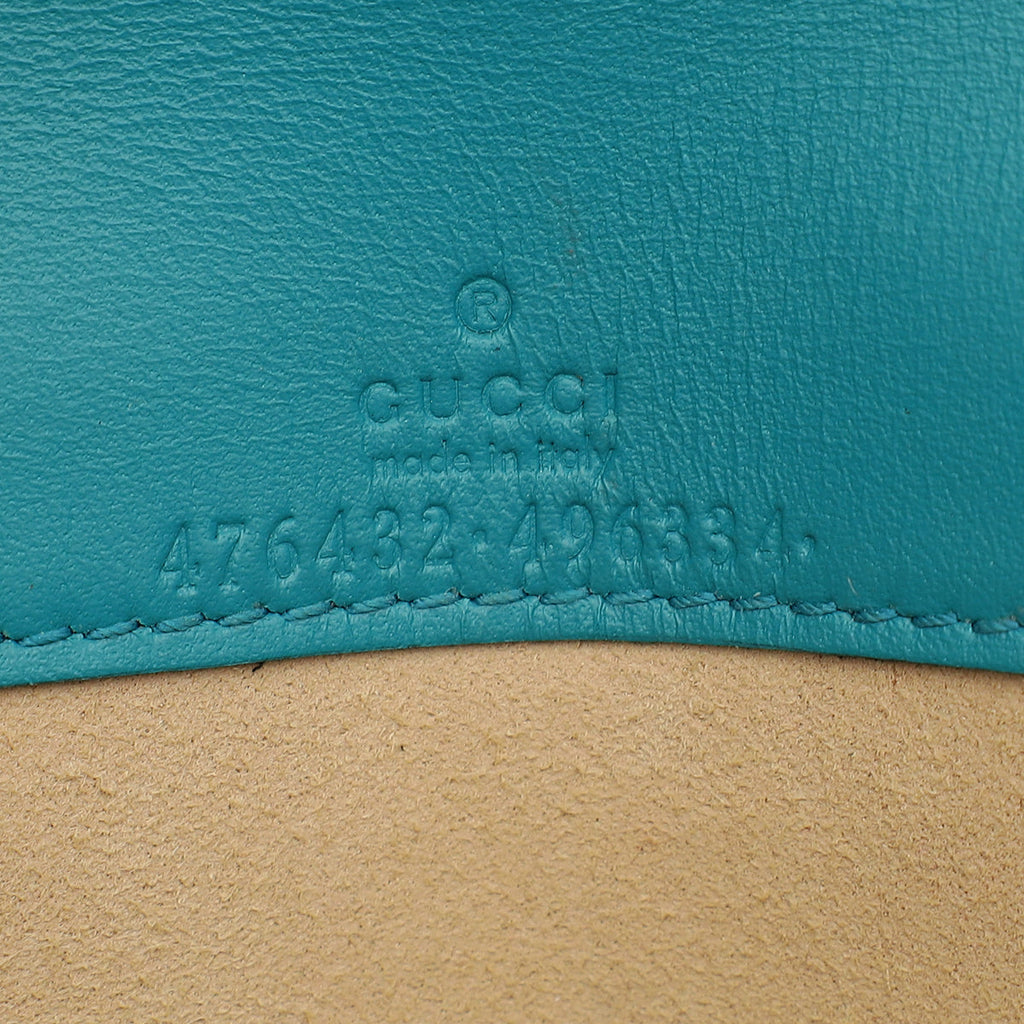 Gucci Turquoise Velvet Dionysus Super Mini Bag