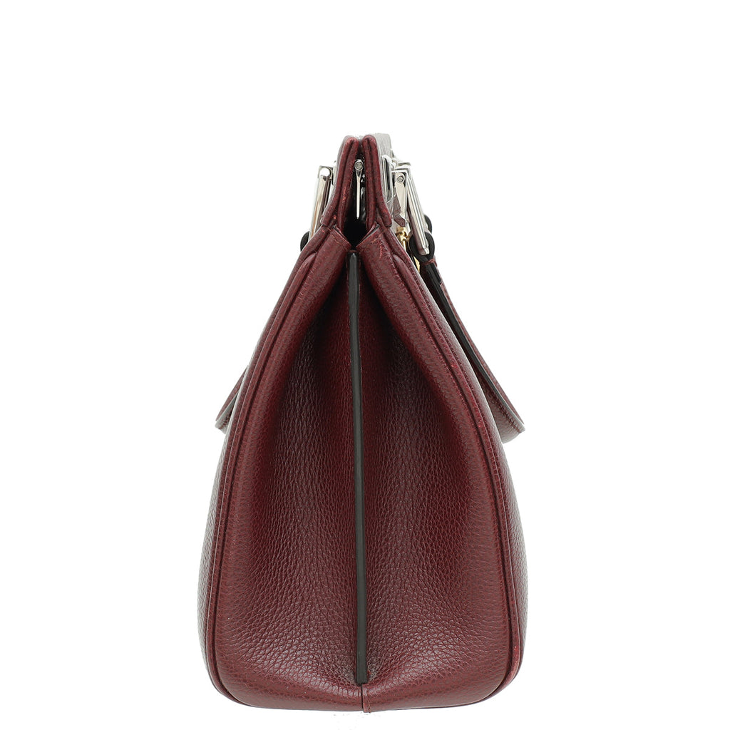 Gucci Burgundy Zumi Small Tote Bag