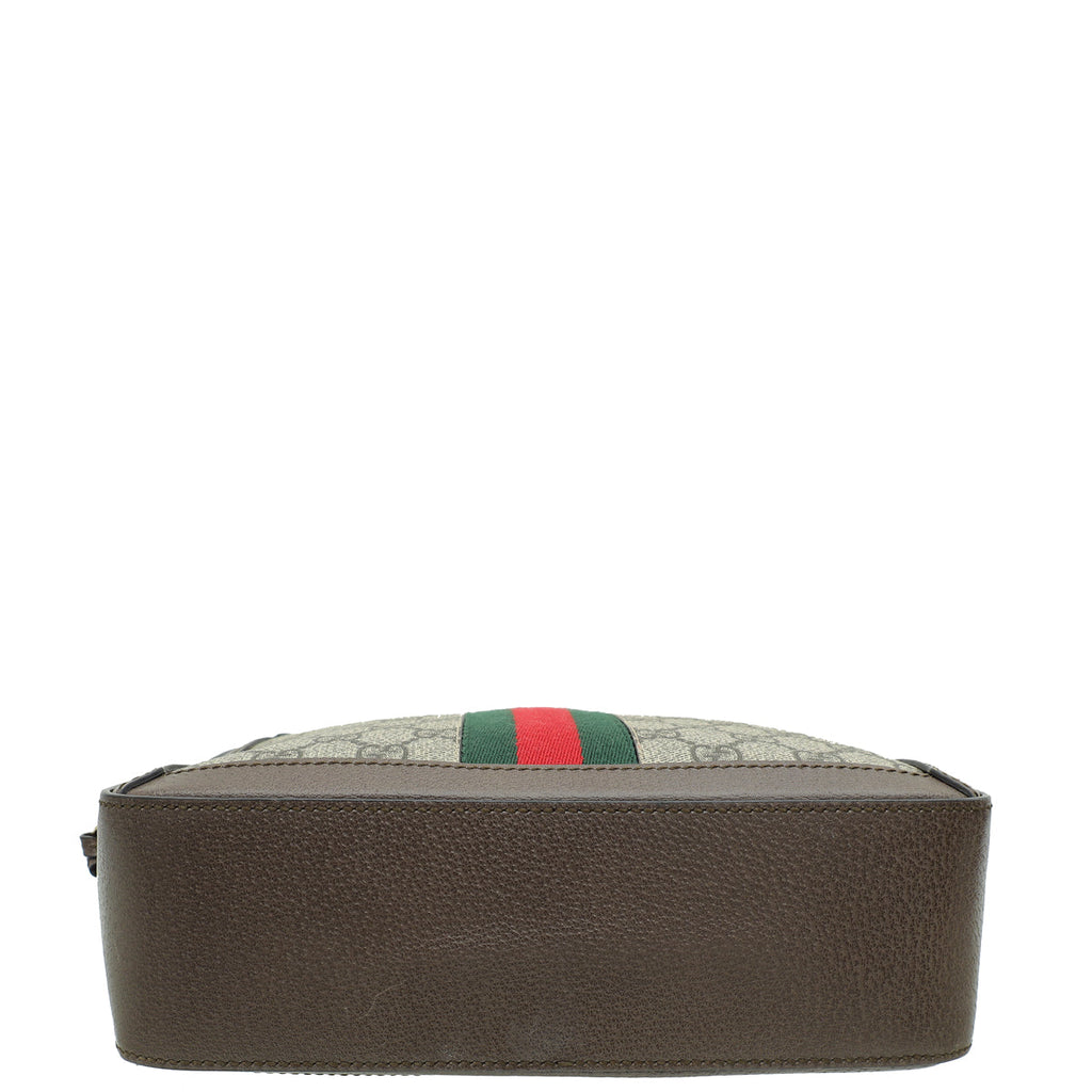 Gucci Bicolor GG Supreme Small Ophidia Top Handle Bag