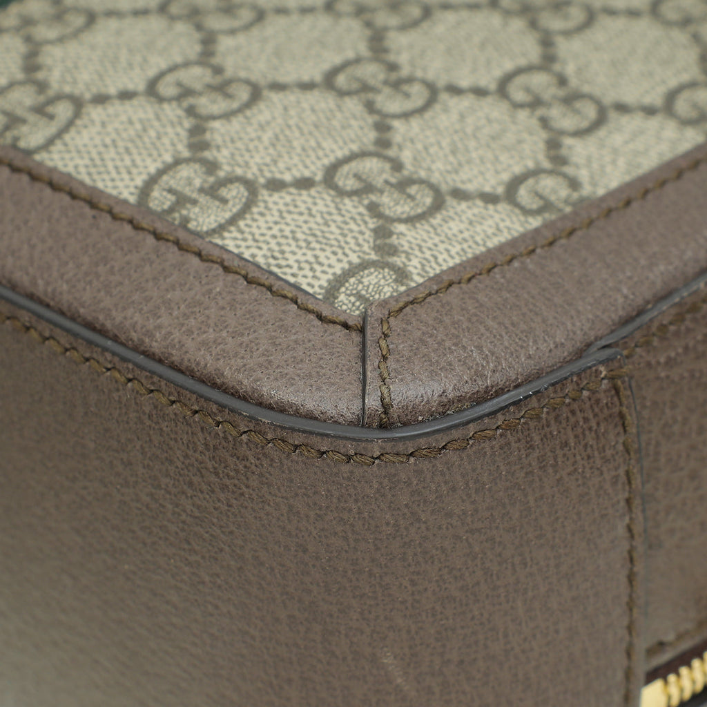 Gucci Bicolor GG Supreme Small Ophidia Top Handle Bag