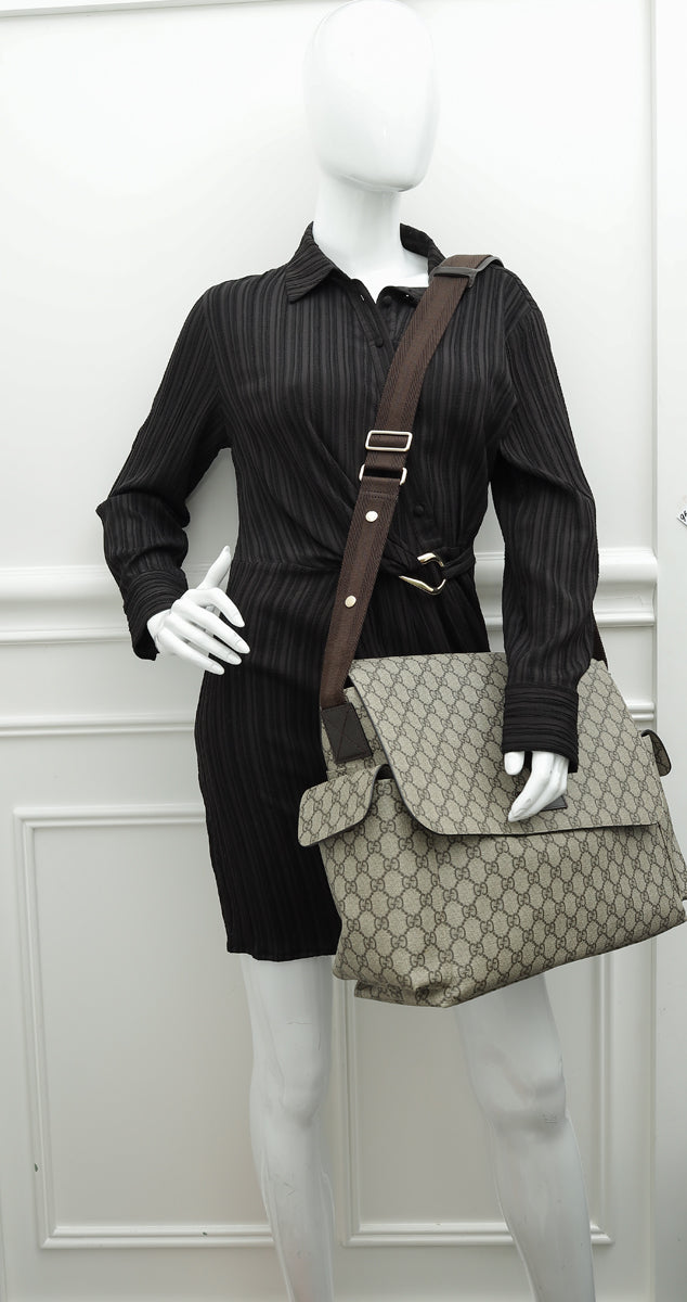 Gucci Ebony GG Supreme Baby Changing Bag
