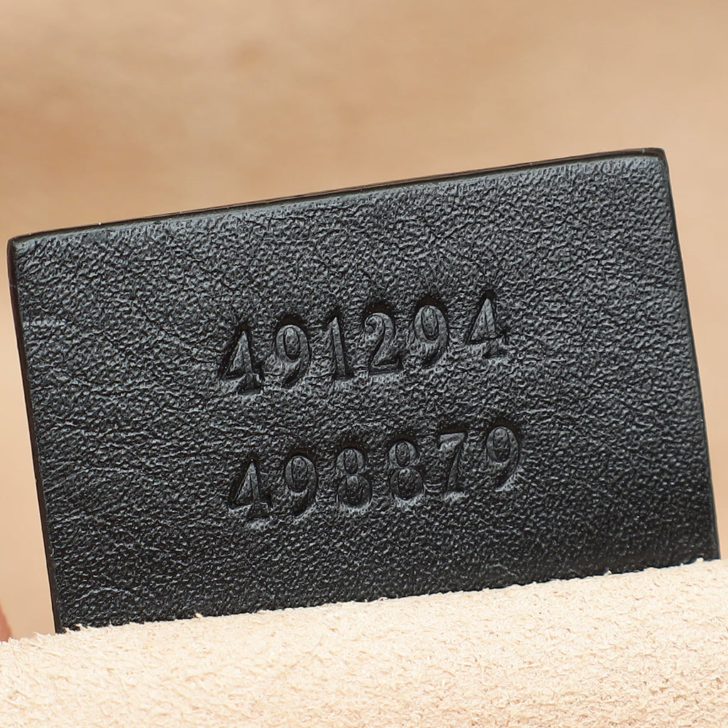Gucci Black GG Marmont Small Belt Bag