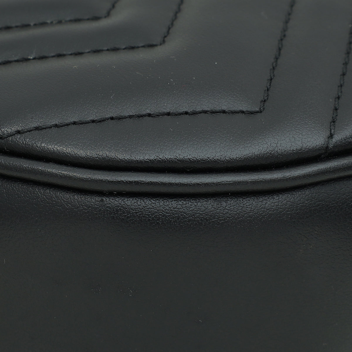 Gucci Black GG Marmont Chain Hobo Shoulder Bag