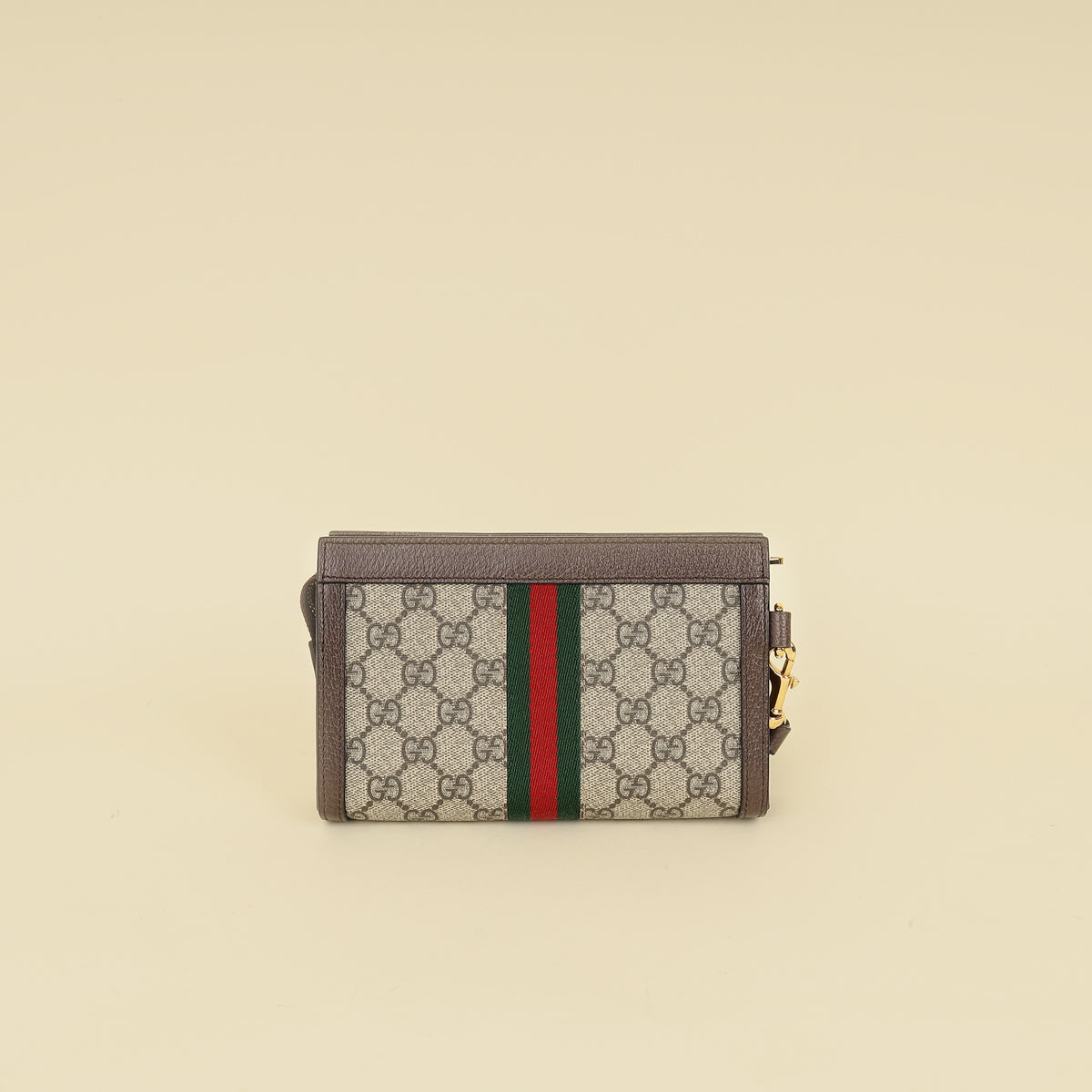 Gucci Bicolor GG Supreme Ophidia Wristlet Pouch