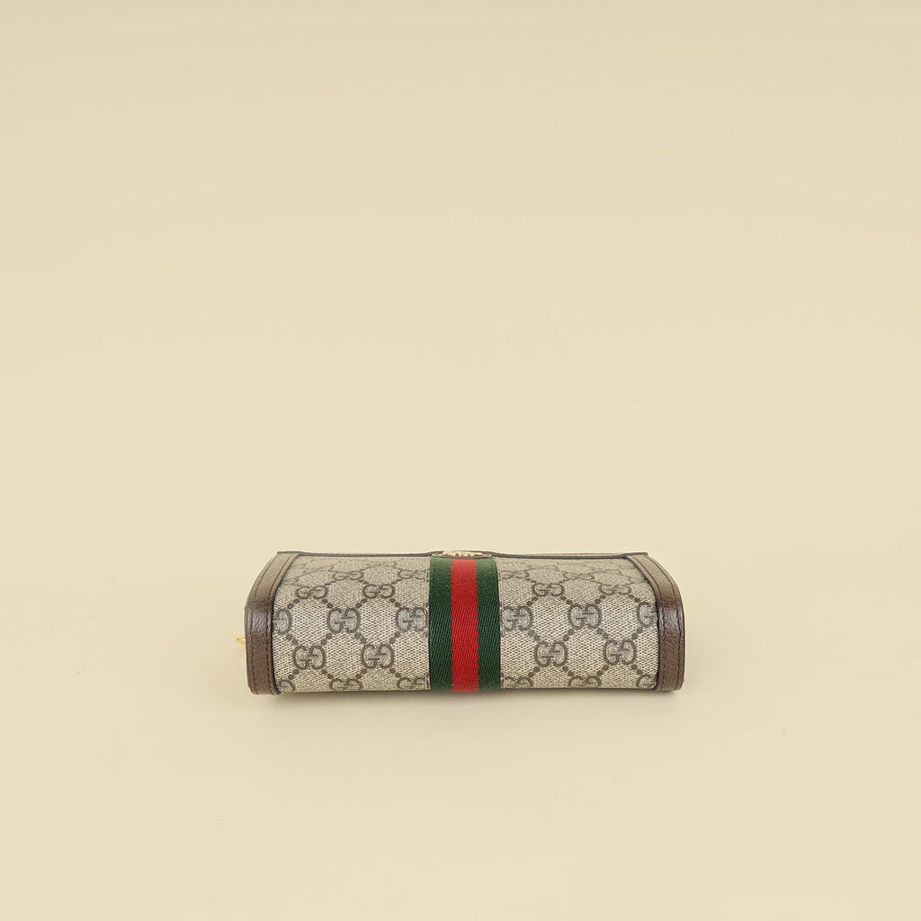 Gucci Bicolor GG Supreme Ophidia Wristlet Pouch