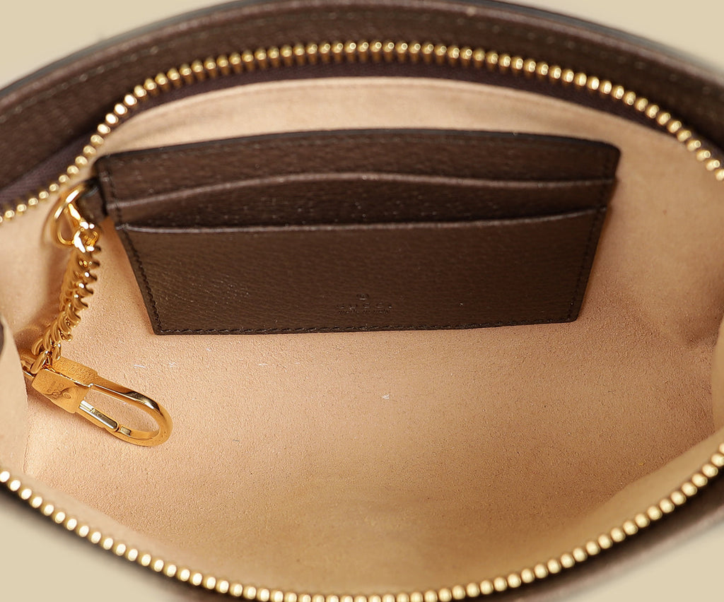 Gucci Bicolor GG Supreme Ophidia Wristlet Pouch