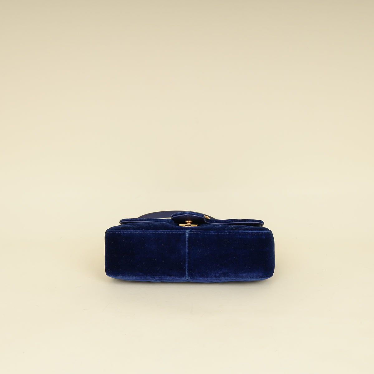Gucci Blue Velvet GG Marmont Mini Shoulder Bag