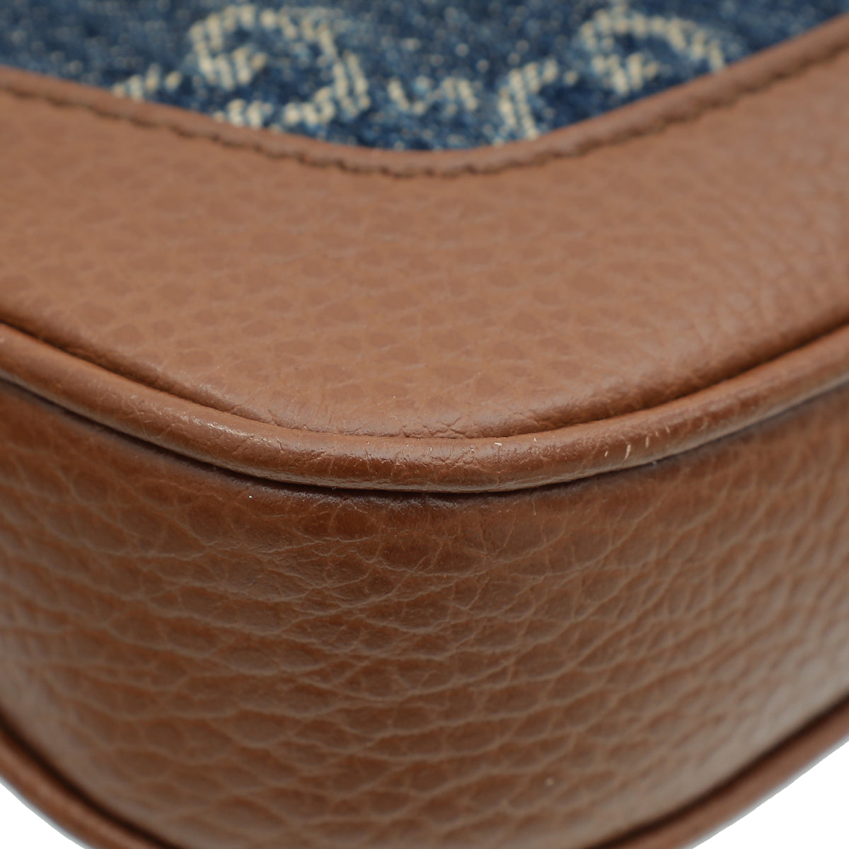 Gucci Bicolor GG Denim Jackie 1961 Mini Hobo Bag