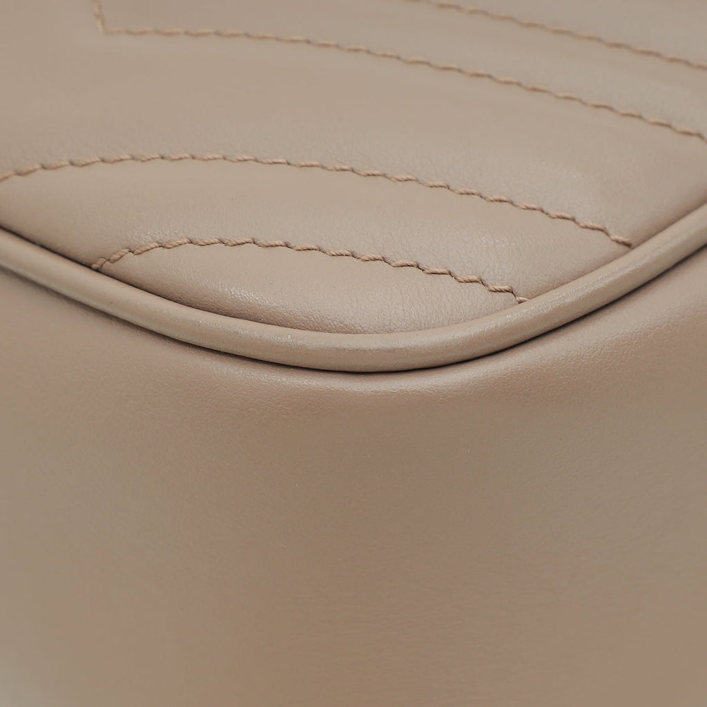 Gucci Dusty Pink GG Marmont Small Camera Bag