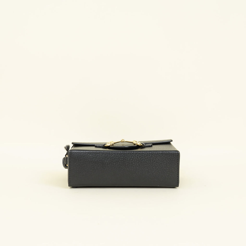 Gucci Black Horsebit 1955 Shoulder Bag