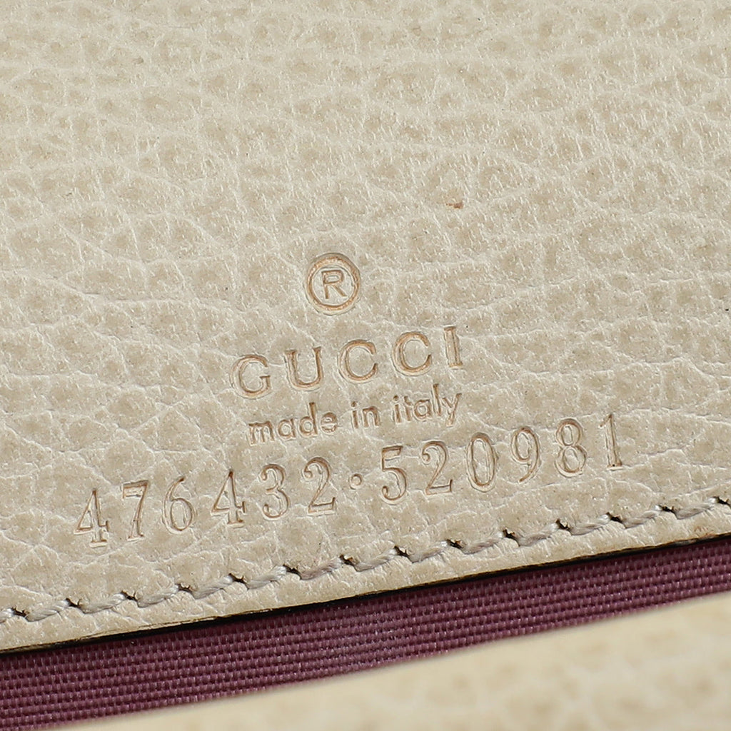 Gucci White Crystal Dionysus Super Mini Bag