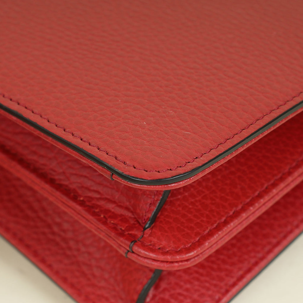 Gucci Red Interlocking G Small Shoulder Bag