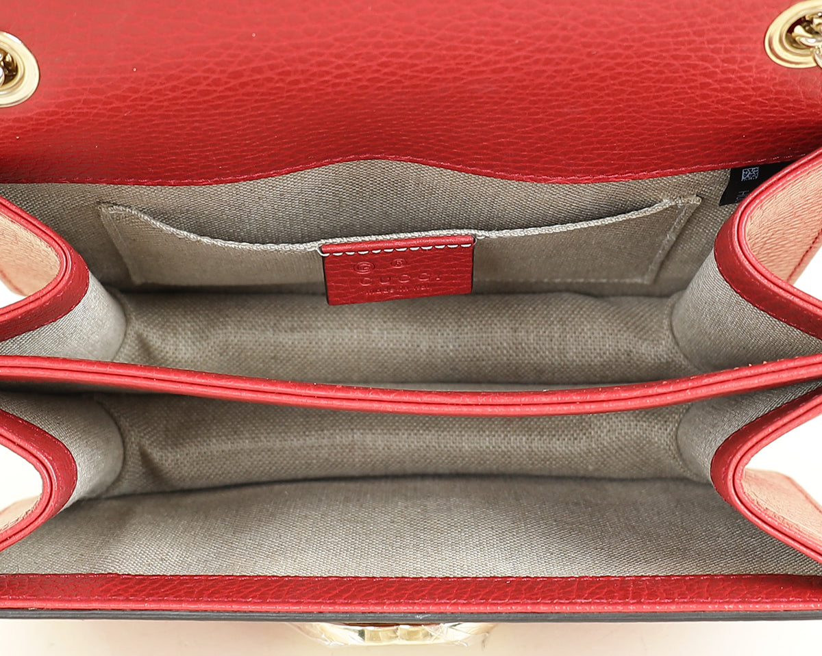 Gucci Red Interlocking G Small Shoulder Bag