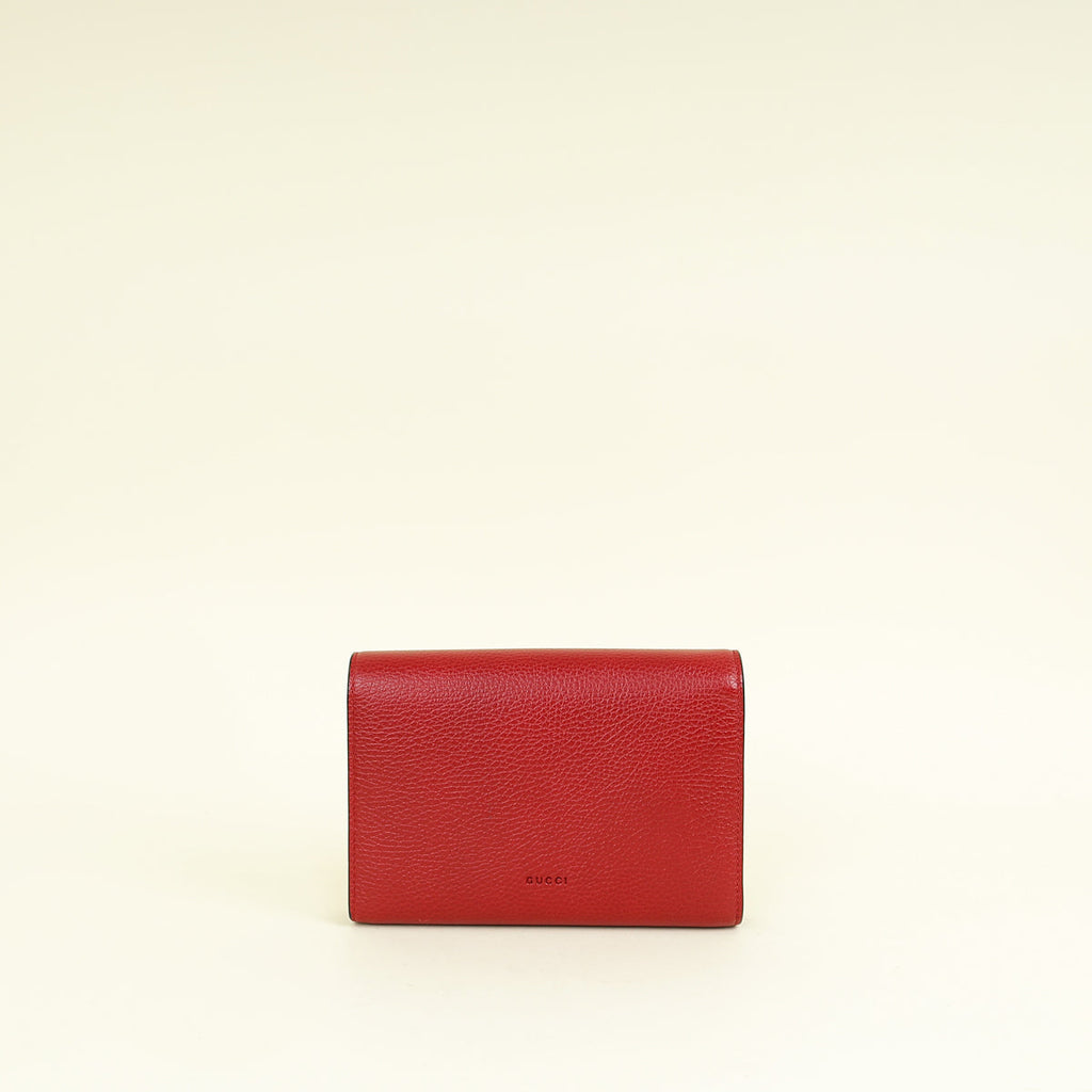 Gucci Red Dionysus Wallet On Chain